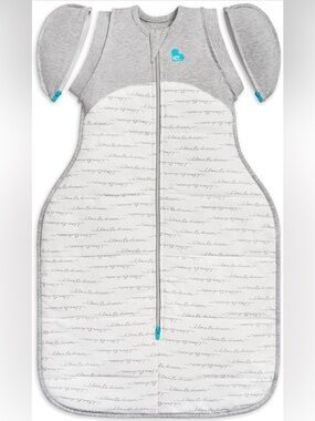 Love to Dream Grey and White Swaddle Sleep Sack